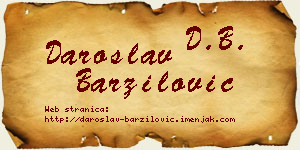 Daroslav Barzilović vizit kartica
